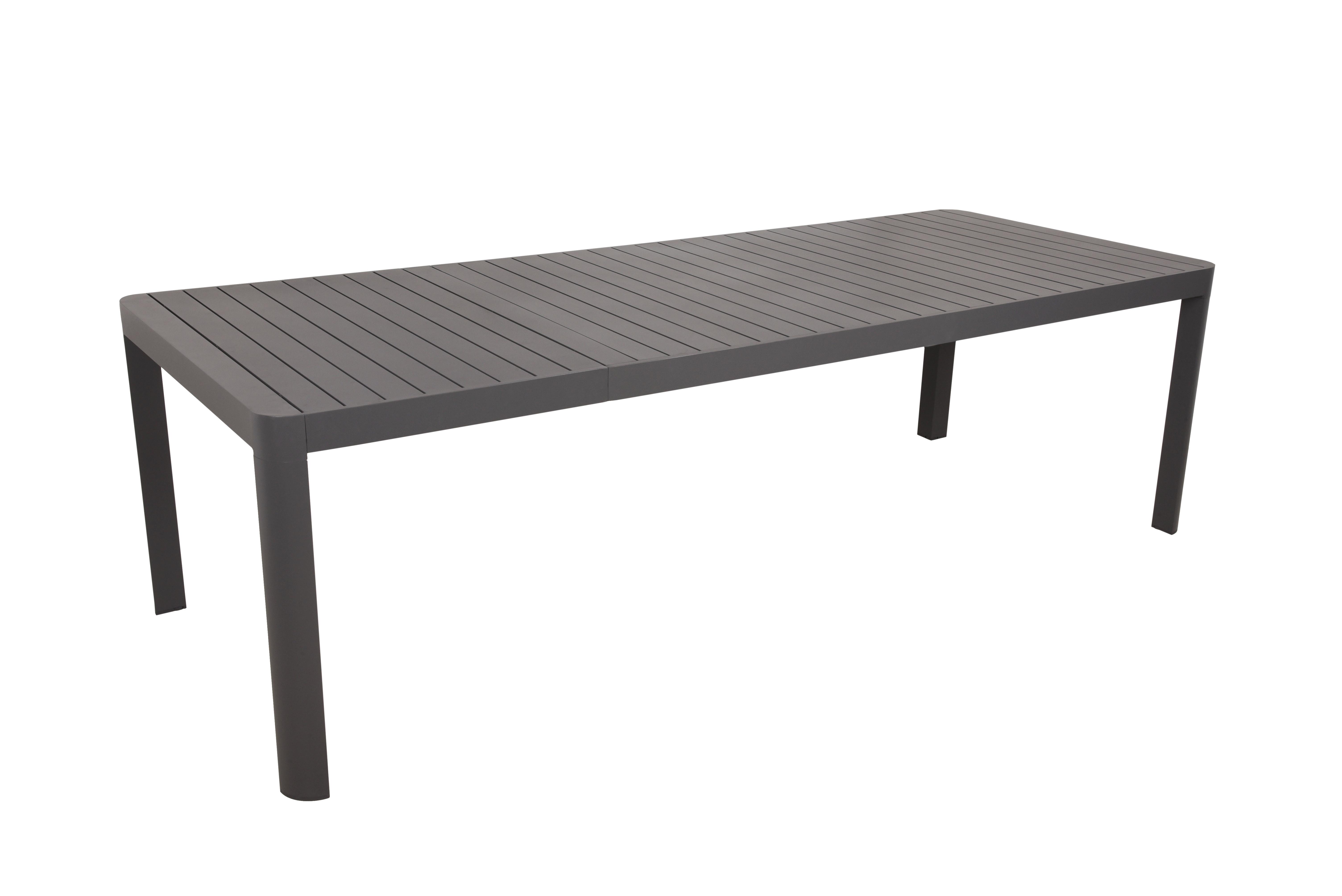 GARTENTISCH AMIRA - Anthrazit, Basics, Metall (195/100/75cm) - Gardenson