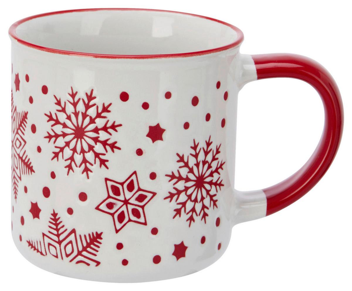 Šálek CHRISTMAS 250ml - bílá/zelená, Konvenční, keramika (8/11cm) - Mömax