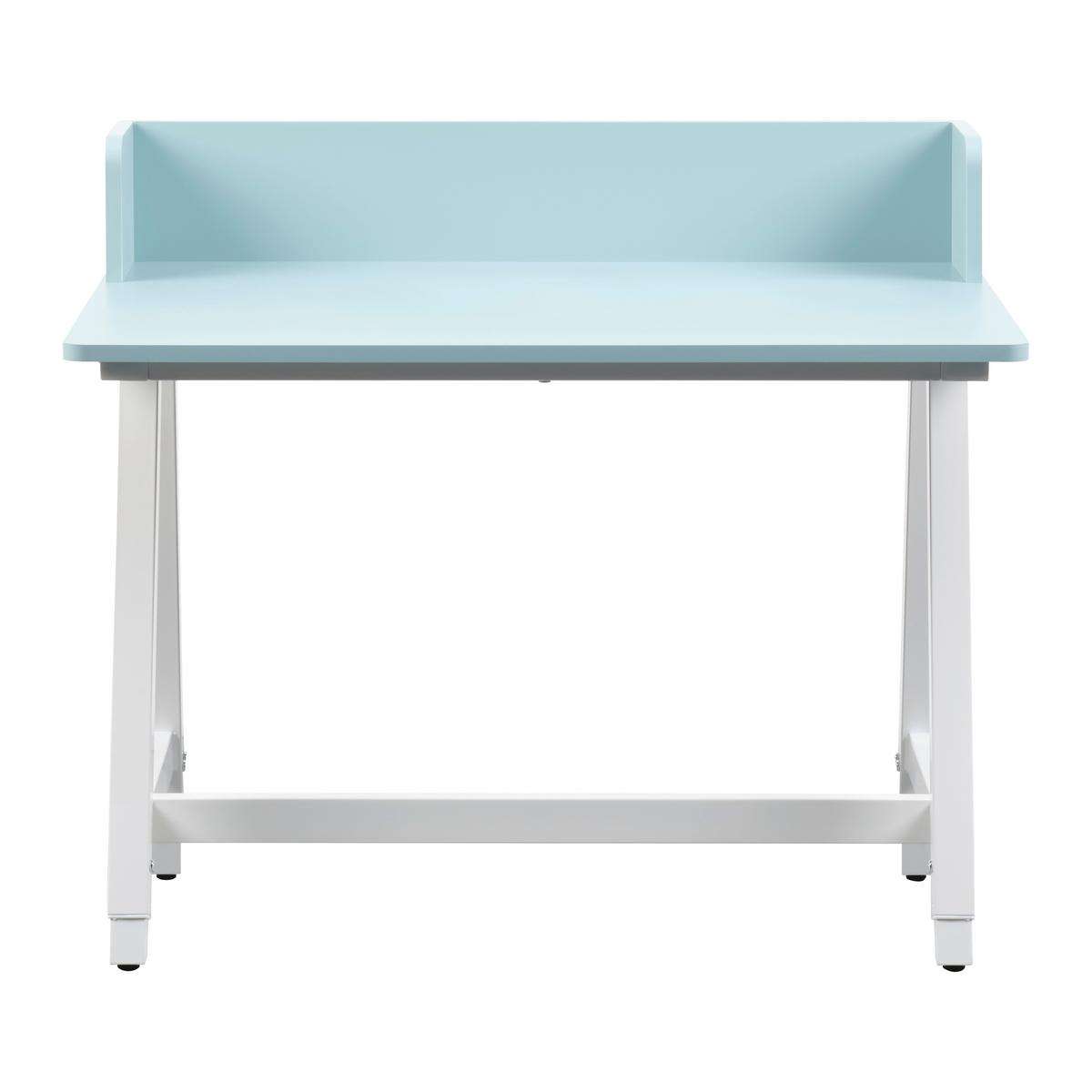 Písací stolík EMMELIE - svetlomodrá/biela, Modern, kov/kompozitné drevo (80/54-85/60cm) - Mömax