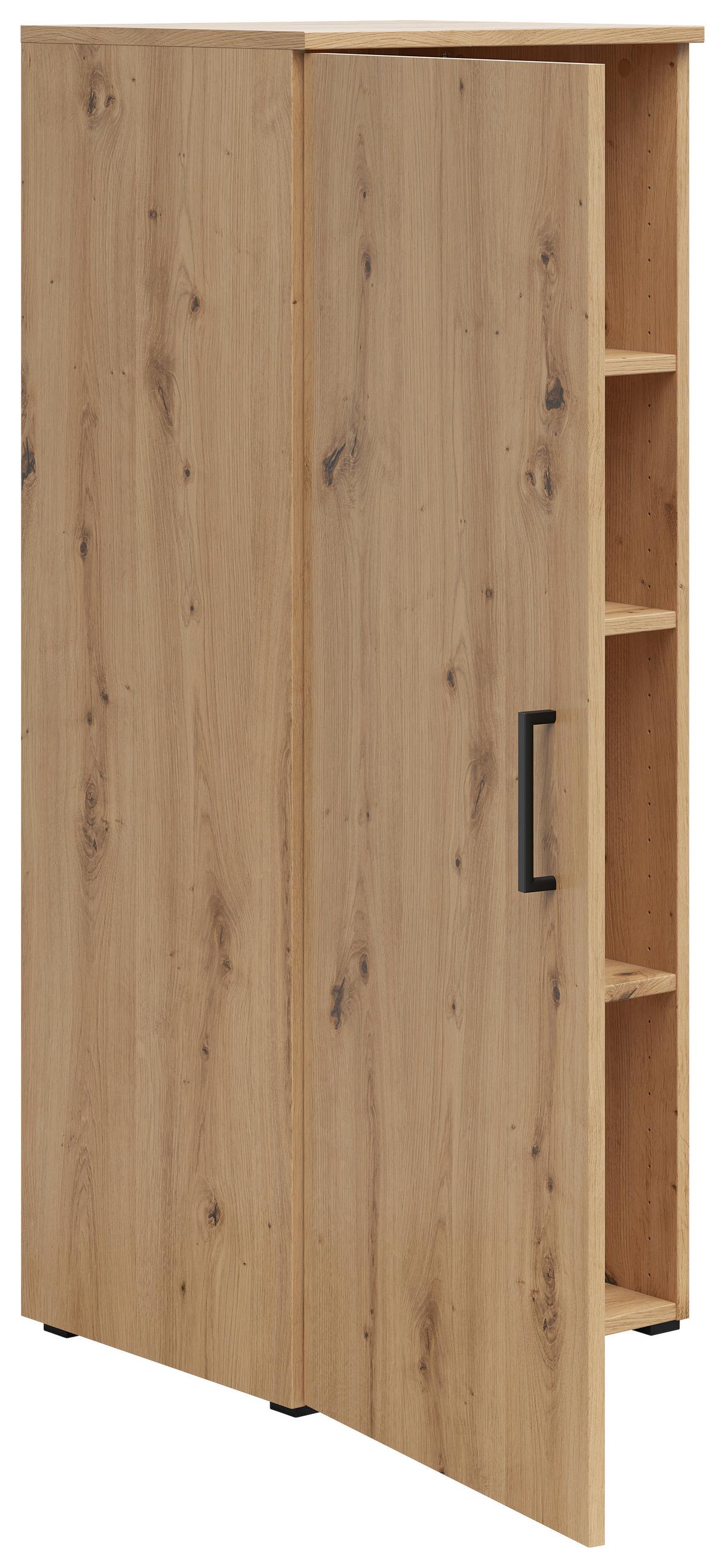 Komoda MULTISTAURAUM - černá/antracitová, Moderní, kompozitní dřevo/plast (45/115/40cm)