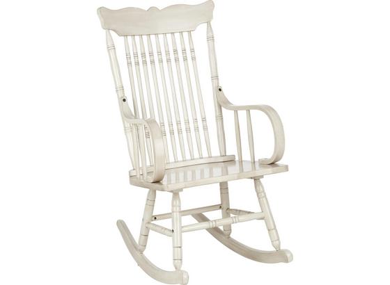 Hojdacie Kreslo White Sway -trend- - biela, Romantický / Vidiecky, drevo (81,3/104,1/54,6cm) Hojdacie Kreslo White Sway -trend- - biela, Romantický / Vidiecky, drevo (81,3/104,1/54,6cm)
