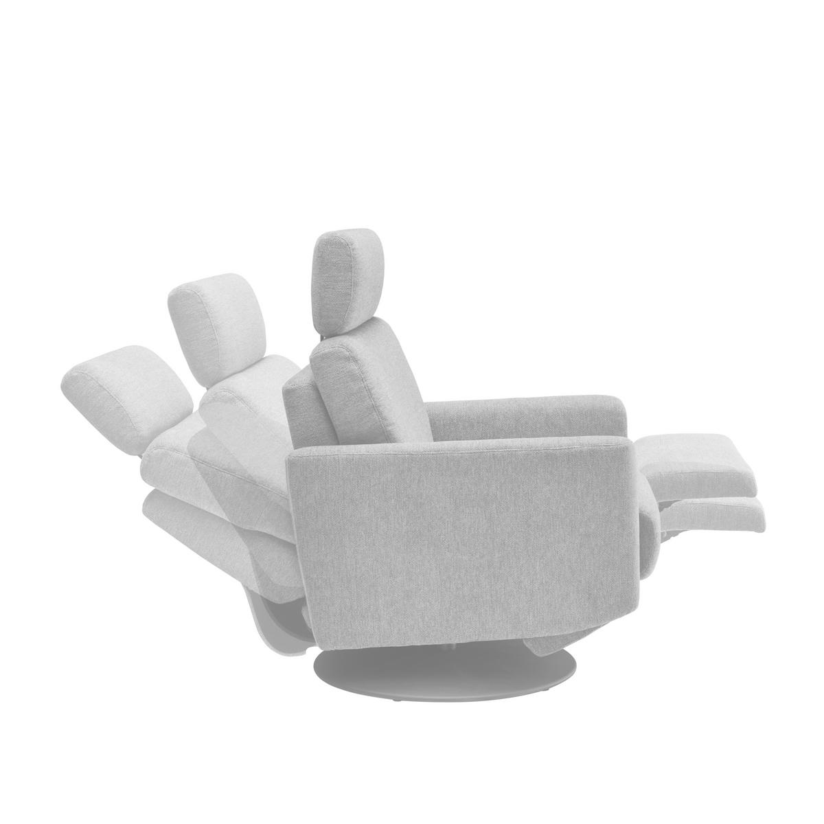 Relaxsessel Centrale T: 87-154 cm, Blaugrau - Blaugrau/Schwarz, MODERN, Textil (77/105/87-154cm) - Livetastic