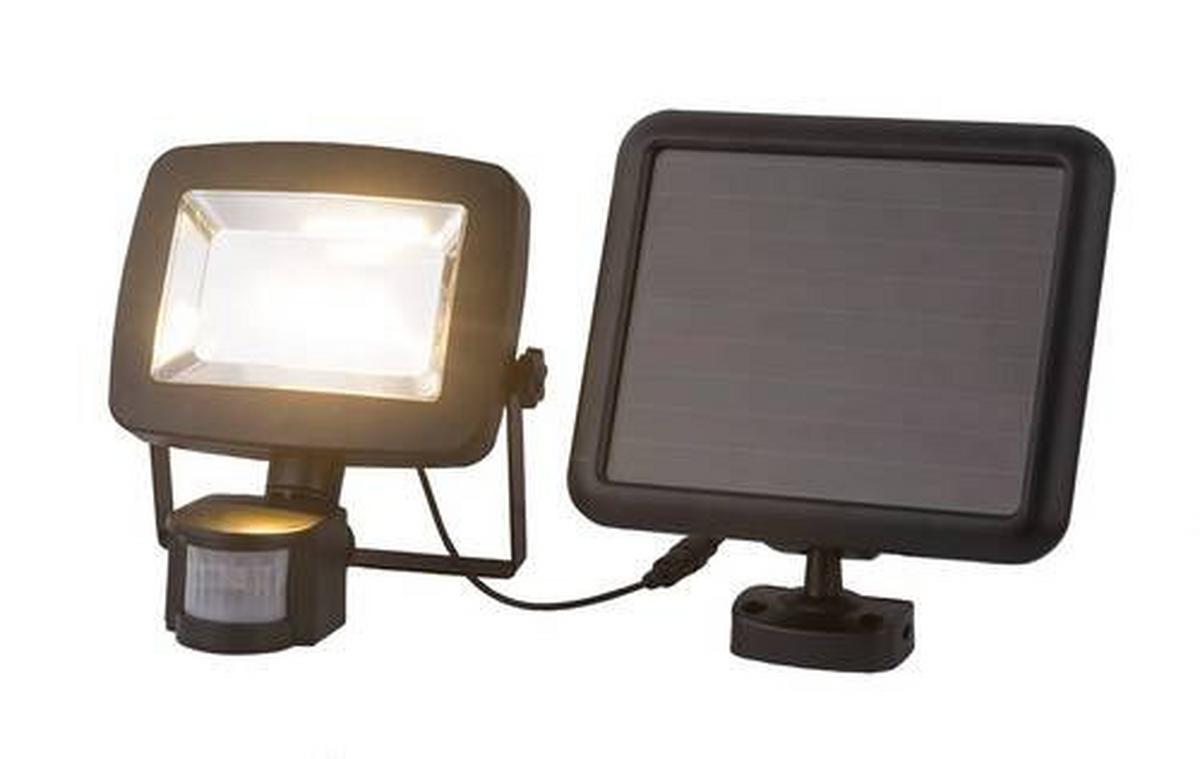Solarleuchte Strahler - Klar/Schwarz, Basics, Kunststoff (16,3/12,5/18cm) - Globo