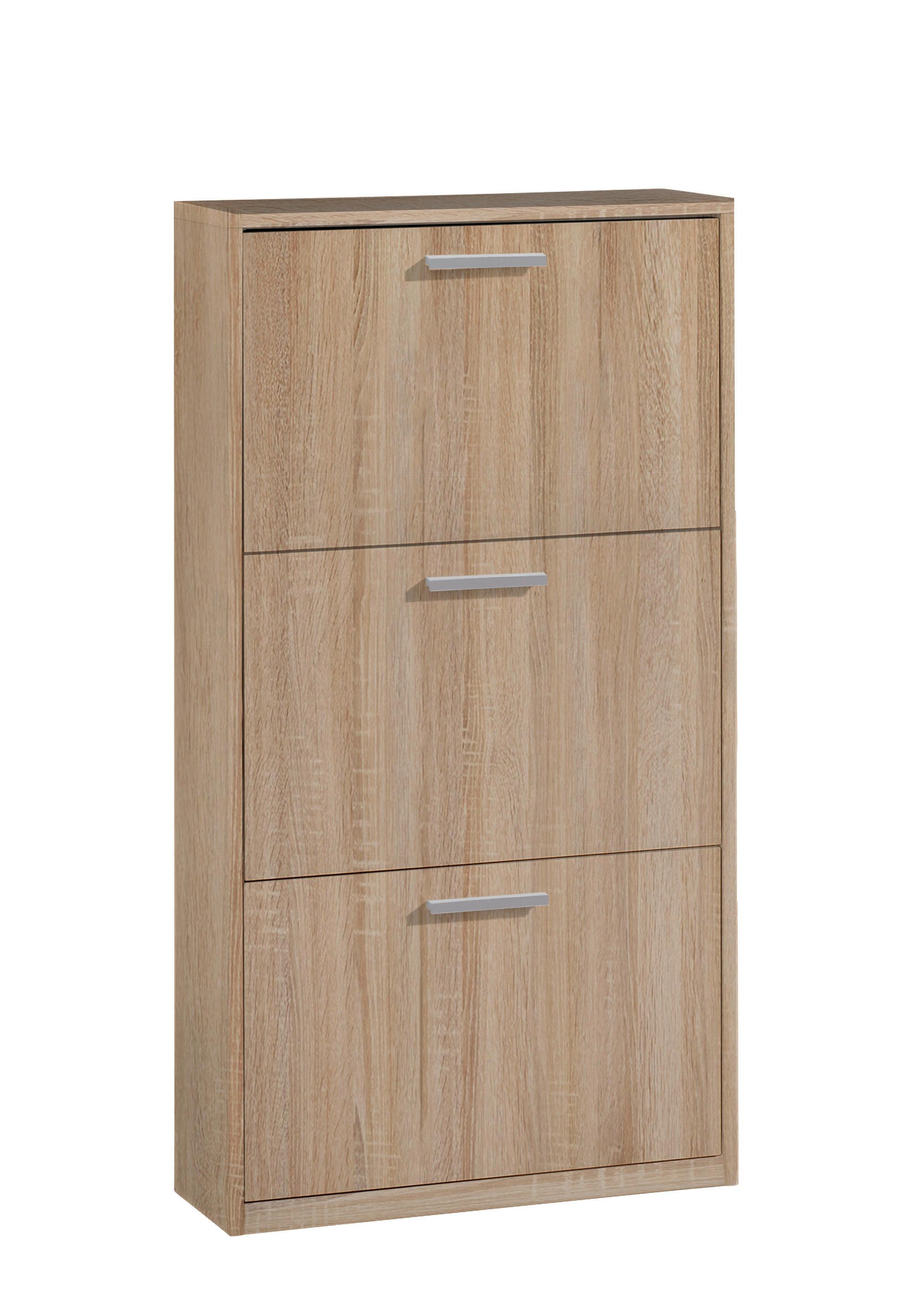 Cipősszekrény Tiger 3 64/119,7cm - Sonoma tölgy, Konventionell, faalapú anyag (64/119,7/26cm)