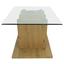 Couchtisch Glas + Holz W-Form, Eichefarben - Eichefarben, Basics, Glas/Holzwerkstoff (110/45/60cm) - Livetastic Couchtisch Glas + Holz W-Form, Eichefarben - Eichefarben, Basics, Glas/Holzwerkstoff (110/45/60cm) - Livetastic