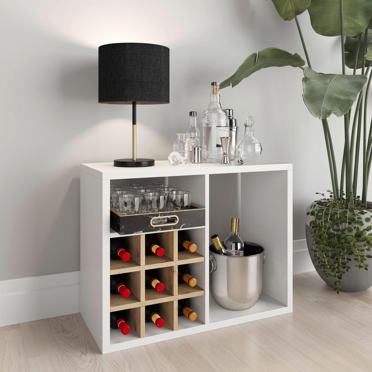 Regal Fortuna - Weiß, Basics, Holzwerkstoff (75/58/34cm) - MID.YOU