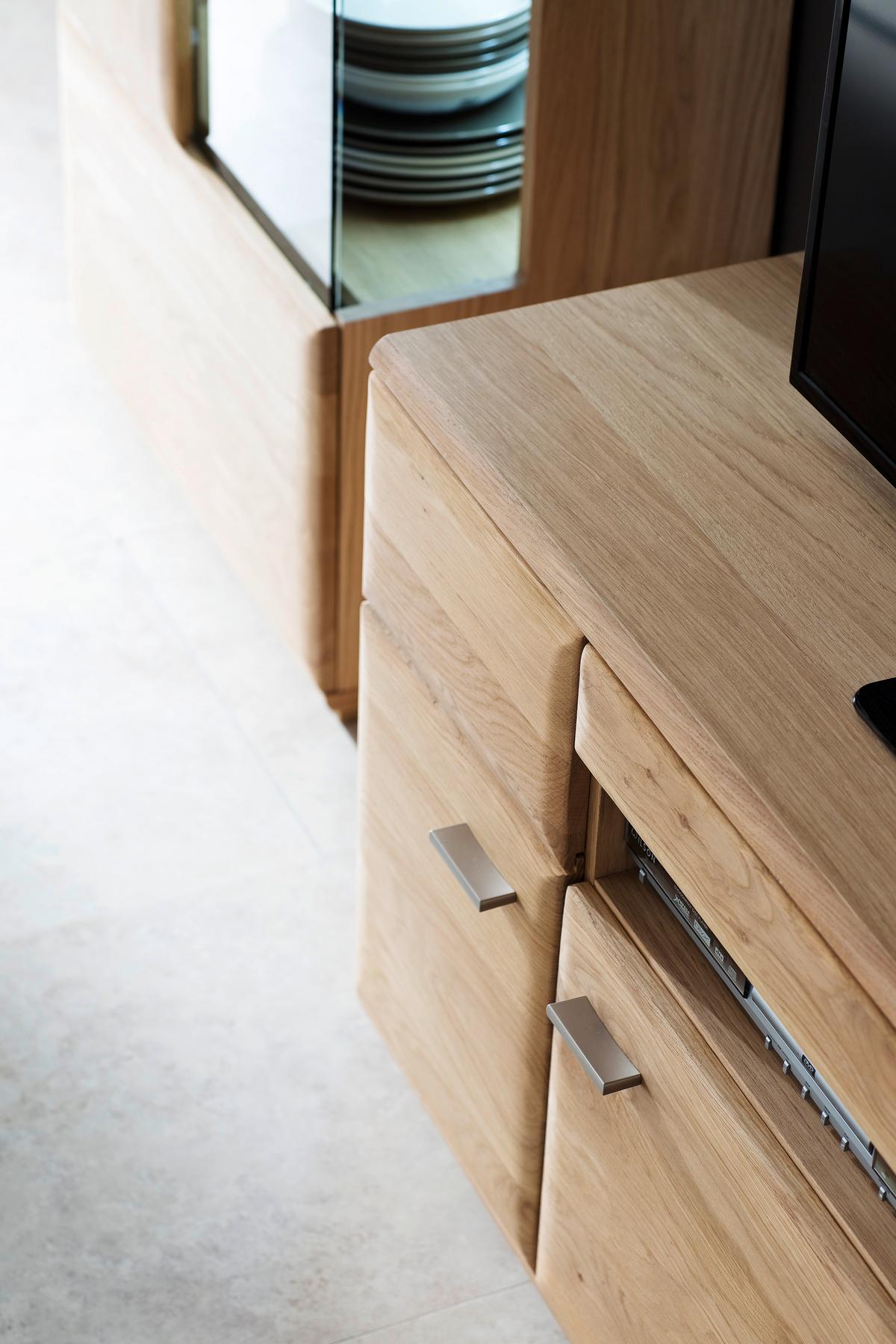 TV-Element Bologna B: 180 cm Eiche Dekor - Eichefarben, Design, Holz/Holzwerkstoff (180/58/50cm) - Livetastic