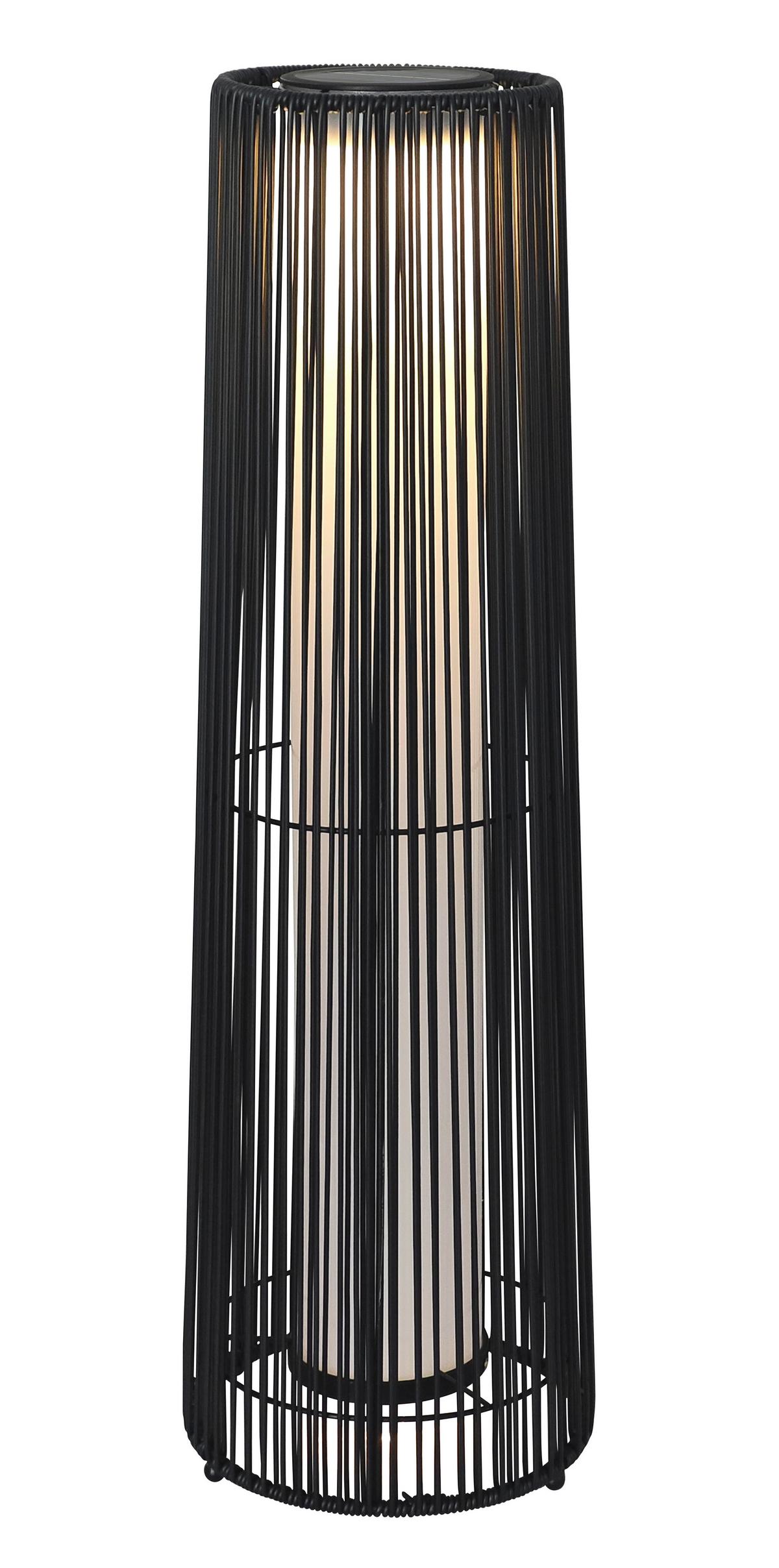 SOLÁRNE SVIETIDLO SCHOPI - čierna, Romantik / Landhaus, kov/plast (22/73cm) - Mömax