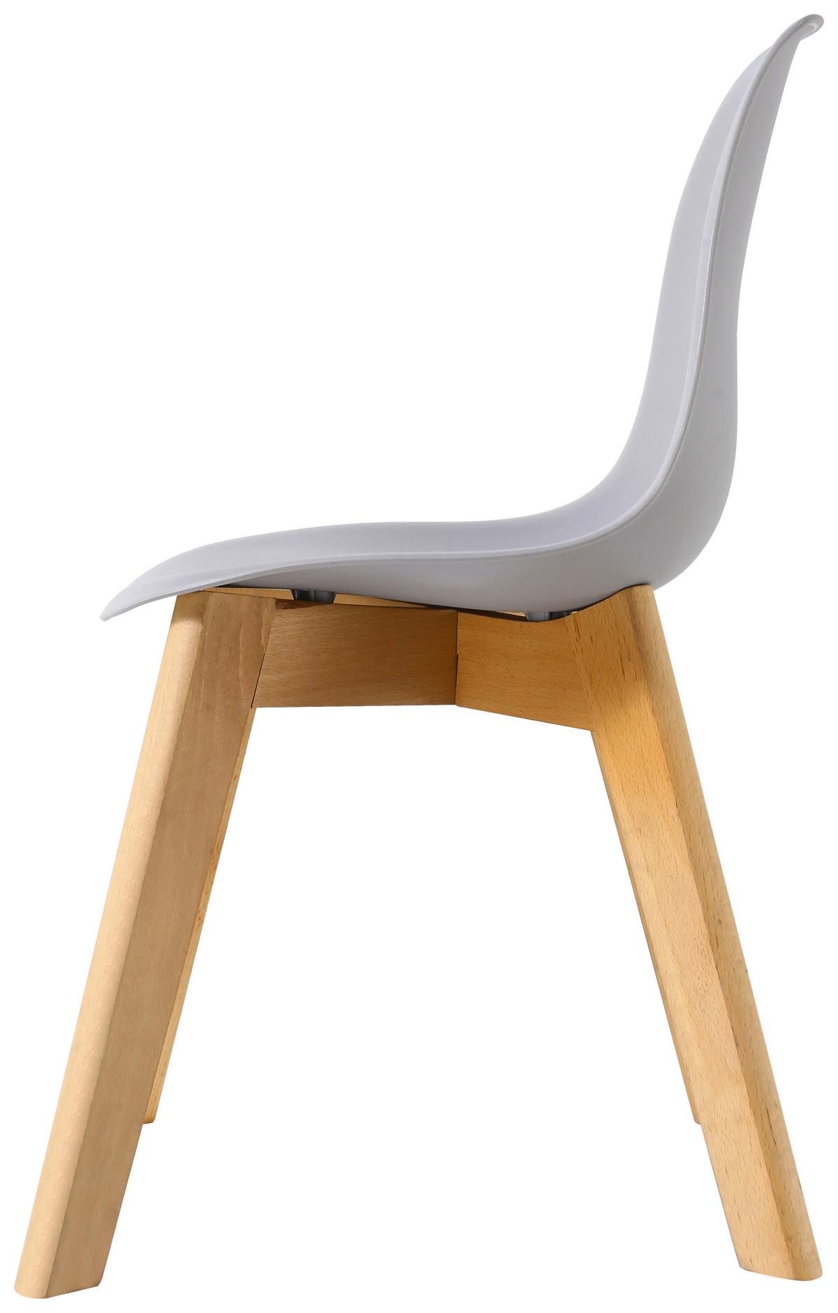 Dětská židle STEVE šedá - šedá, Moderní, dřevo/plast (32/57/32cm) - Based