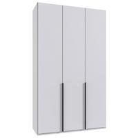 Drehtürenschrank New York Weiß B: 135 cm - Weiß, MODERN, Holzwerkstoff (135/236/58cm) - MID.YOU