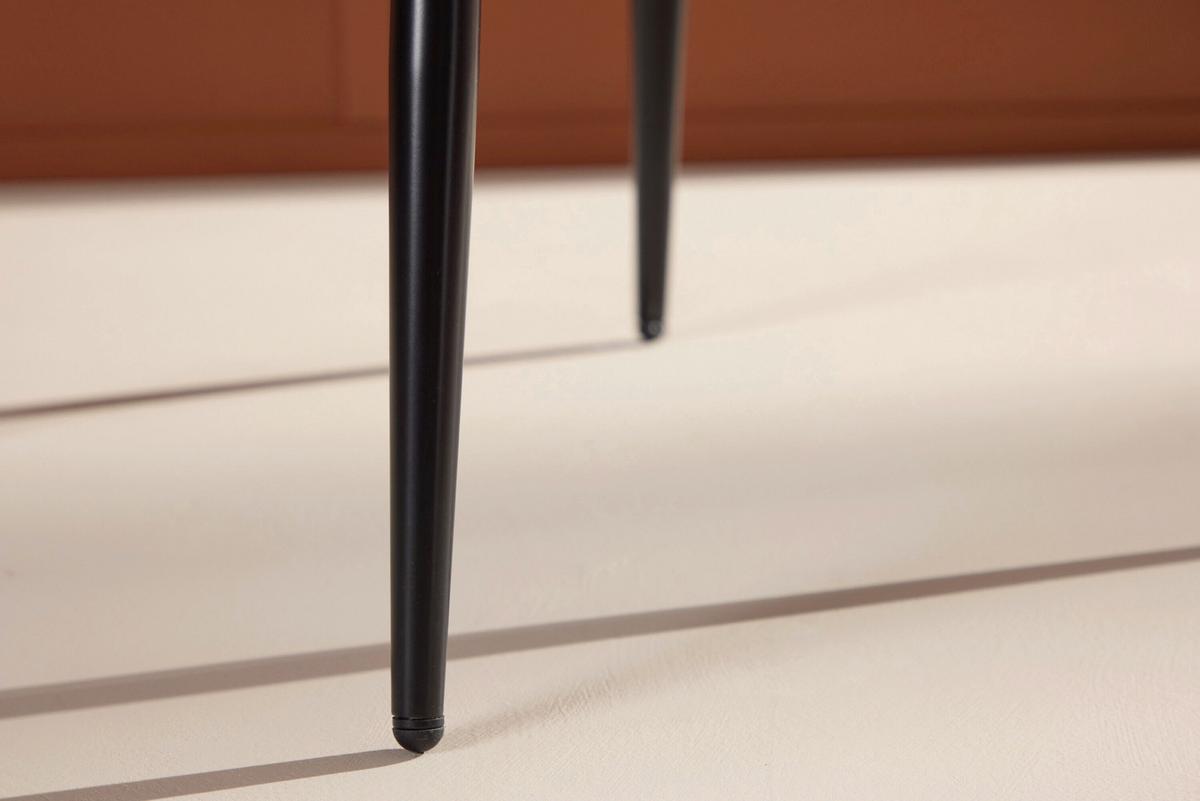 Stuhl Night Schwwarz/beige : 48 Cm - Beige/Schwarz, Design, Textil/Metall (48/83/56cm) - Livetastic