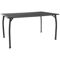 Gartentisch höhenverstellbar Toulouse, Stahl L 140 cm - Anthrazit/Schwarz, MODERN, Kunststoff/Metall (140/74/90cm) - Luca Bessoni