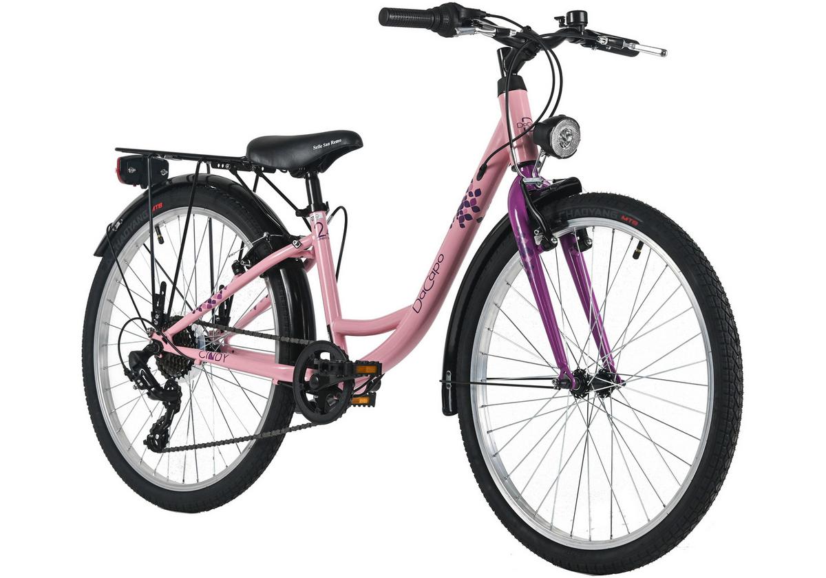 Dacapo Kinderfahrrad Rosa - Pink, Basics, Metall