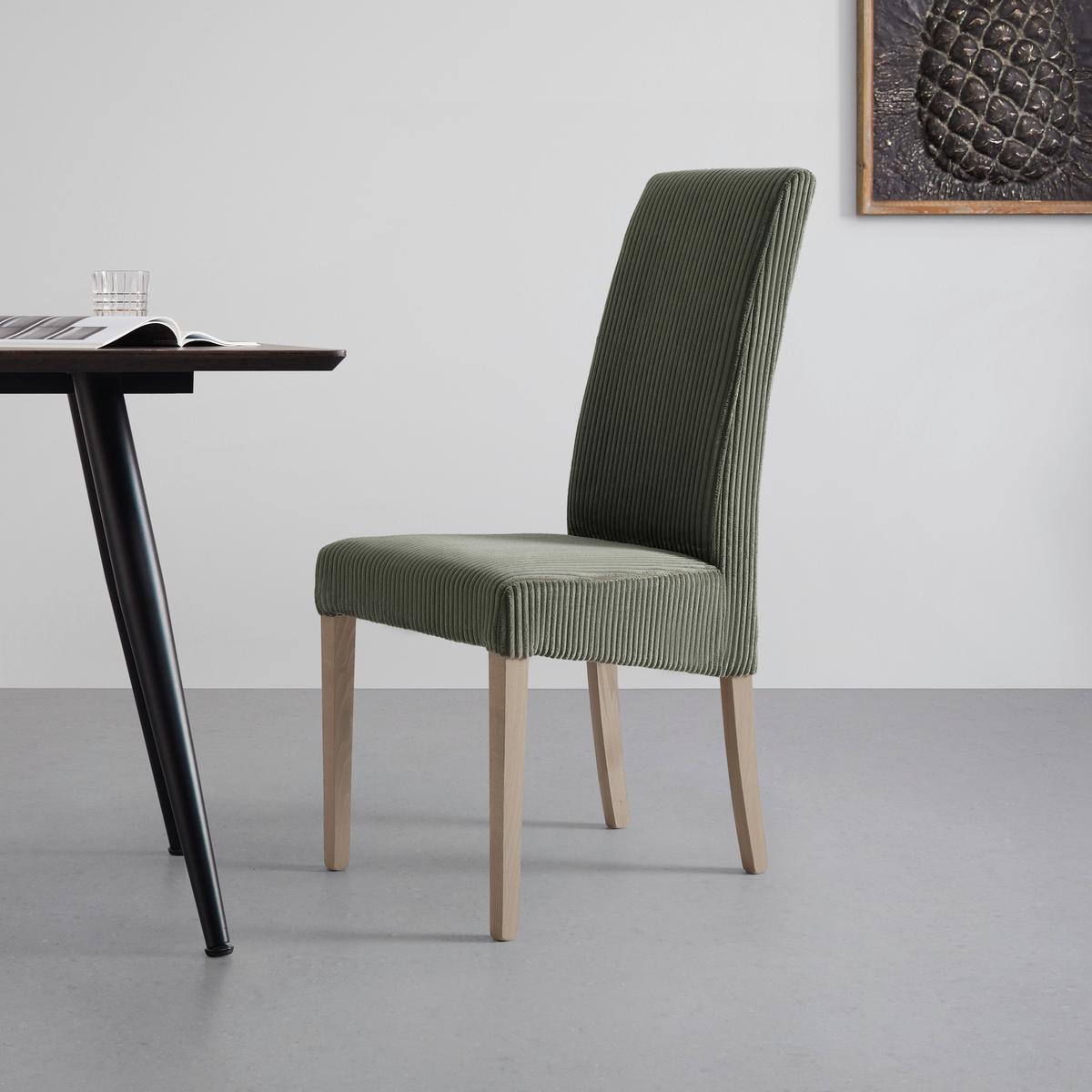 ŽIDLE ROKO - barvy dubu/zelená, Moderní, dřevo/textil (46/101/62cm) - Mömax