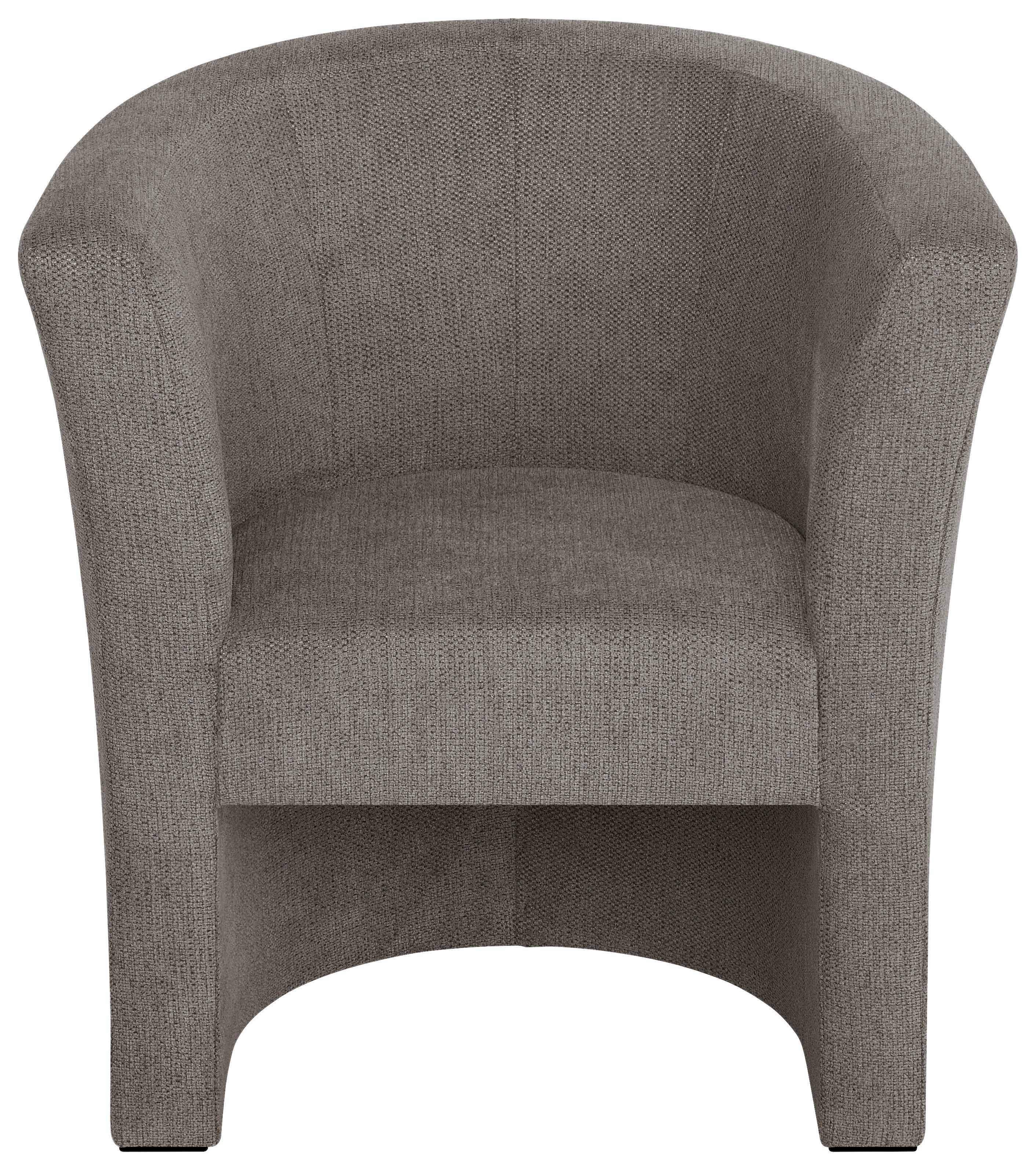 Koktailové kreslo PAUL, mokka tkanina GLOW - čierna/mokka, Konventionell, kompozitné drevo/textil (70/76/64cm) - P & B