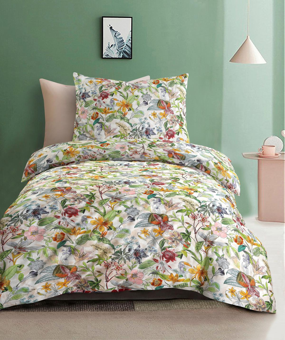BETTWÄSCHE EXOTIC - Dunkelrosa/Hellgelb, MODERN, Textil - Luca Bessoni