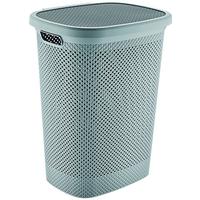 Wäschetonne Mit Deckel Diamond Mintgrün, 45,9x59x37,2 Cm - Grün, Basics, Kunststoff (45,9/59/37,2cm) - Luca Bessoni