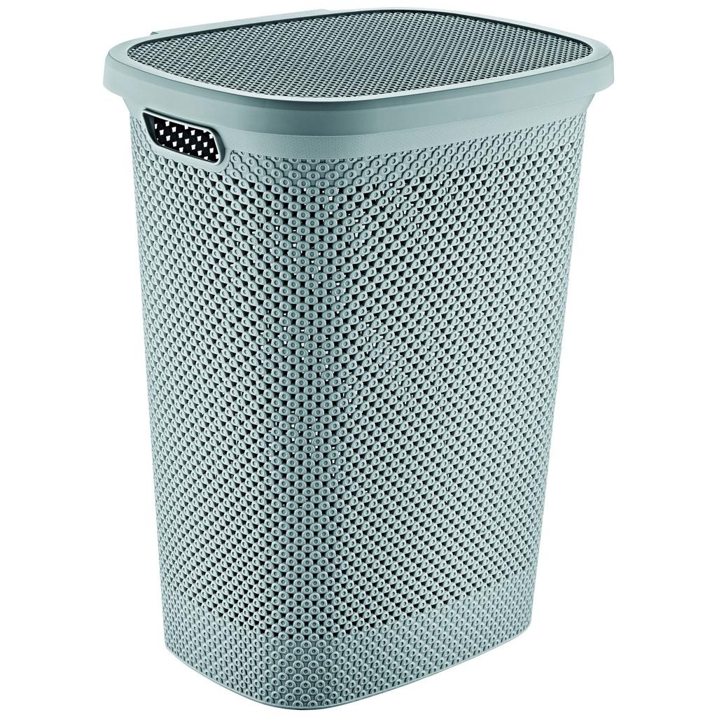 Wäschetonne mit Deckel Diamond Mintgrün, 45,9x59x37,2 cm