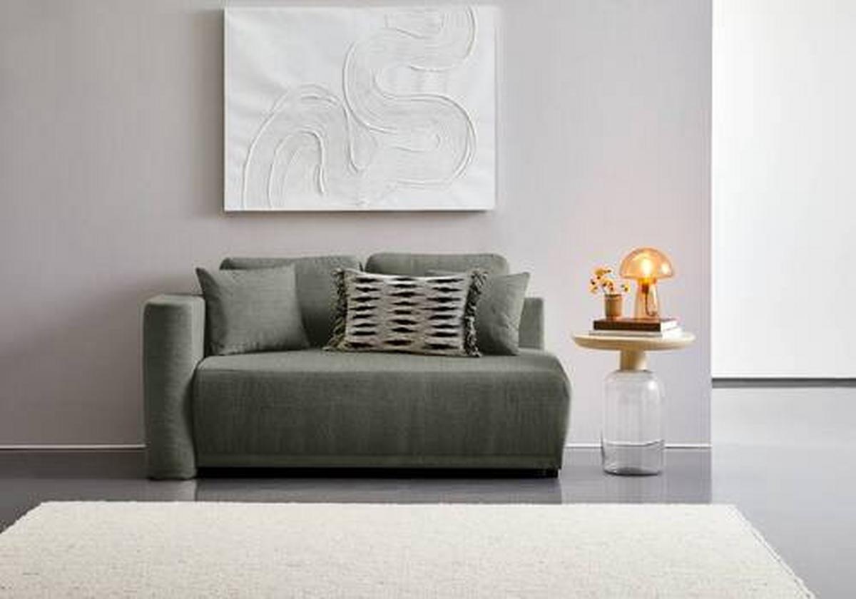 Chaiselongue Nello - Dunkelgrün/Schwarz, KONVENTIONELL, Textil (93/73/171cm) - MID.YOU