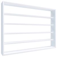 KÜCHENREGAL Esaldi Weiß B: 80 cm - Weiß, Basics, Holzwerkstoff (80/60/10cm) - MID.YOU