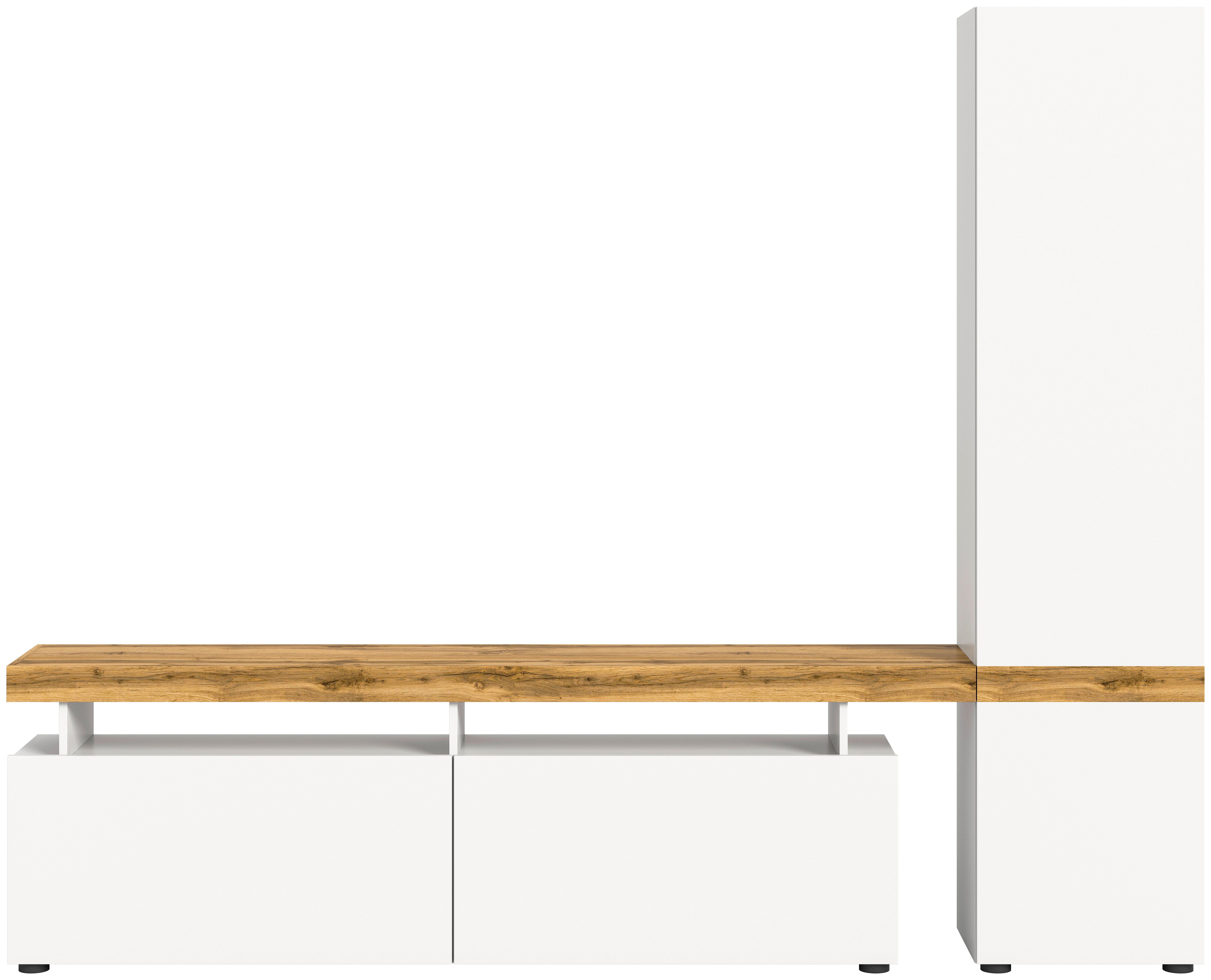 Wohnwand Jam Eiche Wotan Dekor B: 235cm