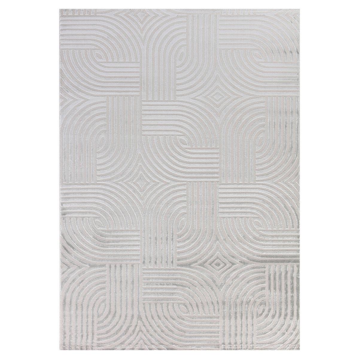Webteppich Sahara - Silberfarben, Design, Textil (80/150cm) - Novel