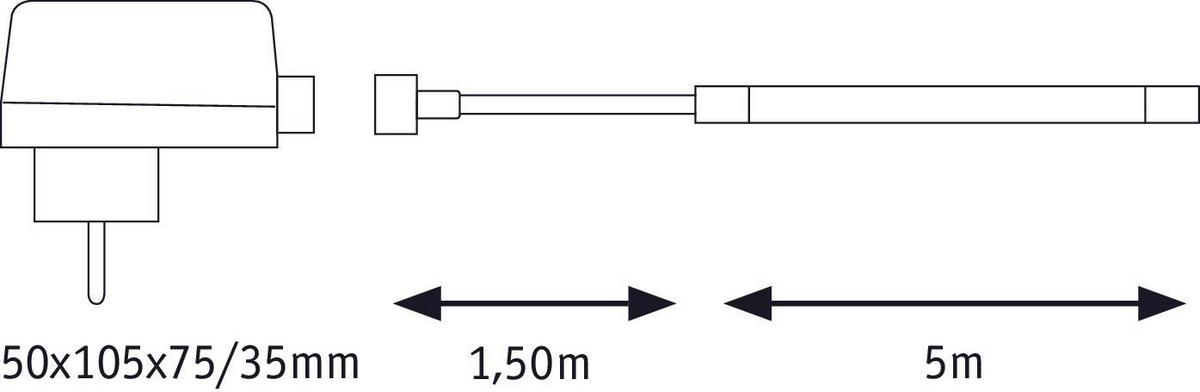 Led-streifen L: 5 M Outdoor Ip65 - Weiß, Basics, Kunststoff (500cm) - Paulmann