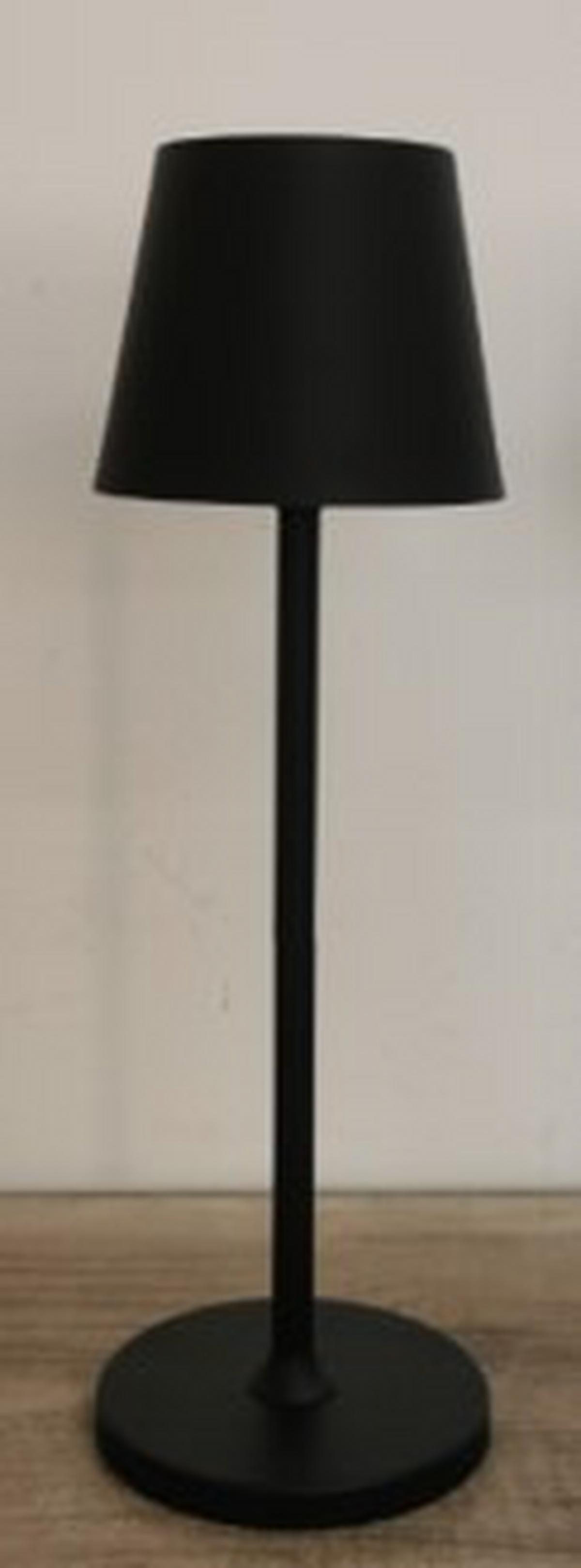 Akku-Tischleuchte Kana - Schwarz, MODERN, Kunststoff/Metall (11/11/35,5cm) - Luca Bessoni