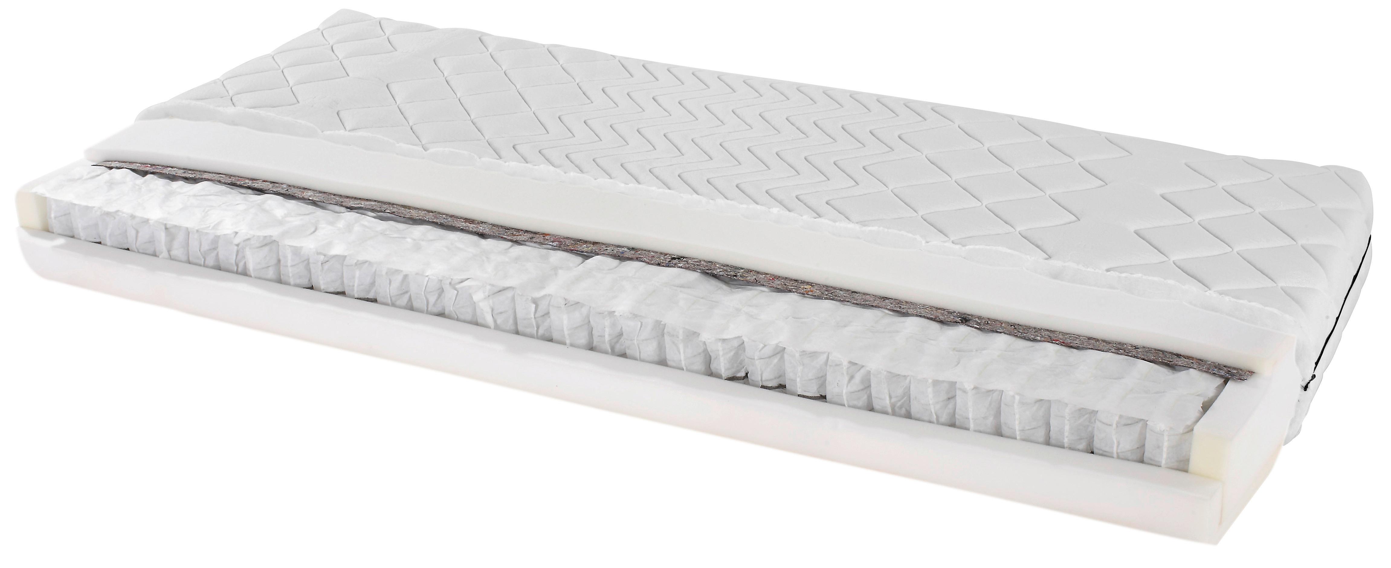 Taschenfederkernmatratze Primavera 140x200 H2 H: 16,5cm - Weiß, Textil (140/200cm) - Primatex