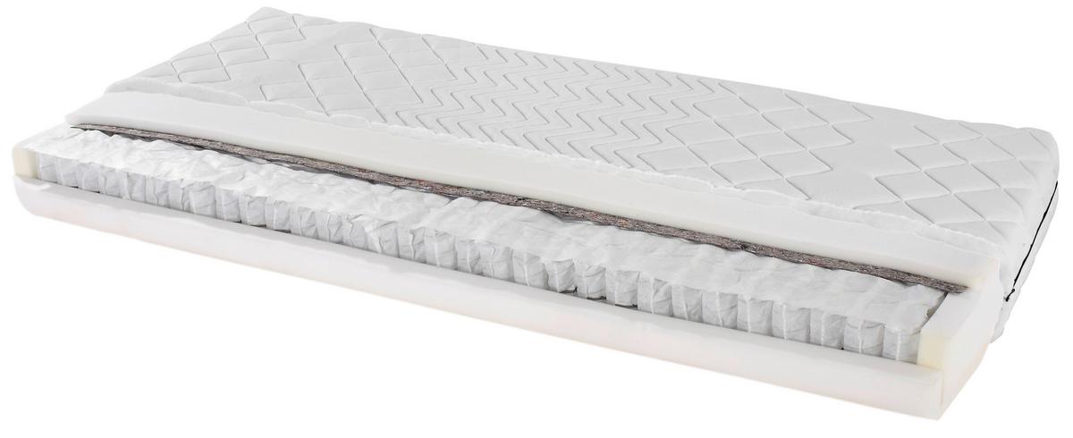 Taschenfederkernmatratze Primavera 140x200 H2 H: 16,5cm - Weiß, Textil (140/200cm) - Primatex