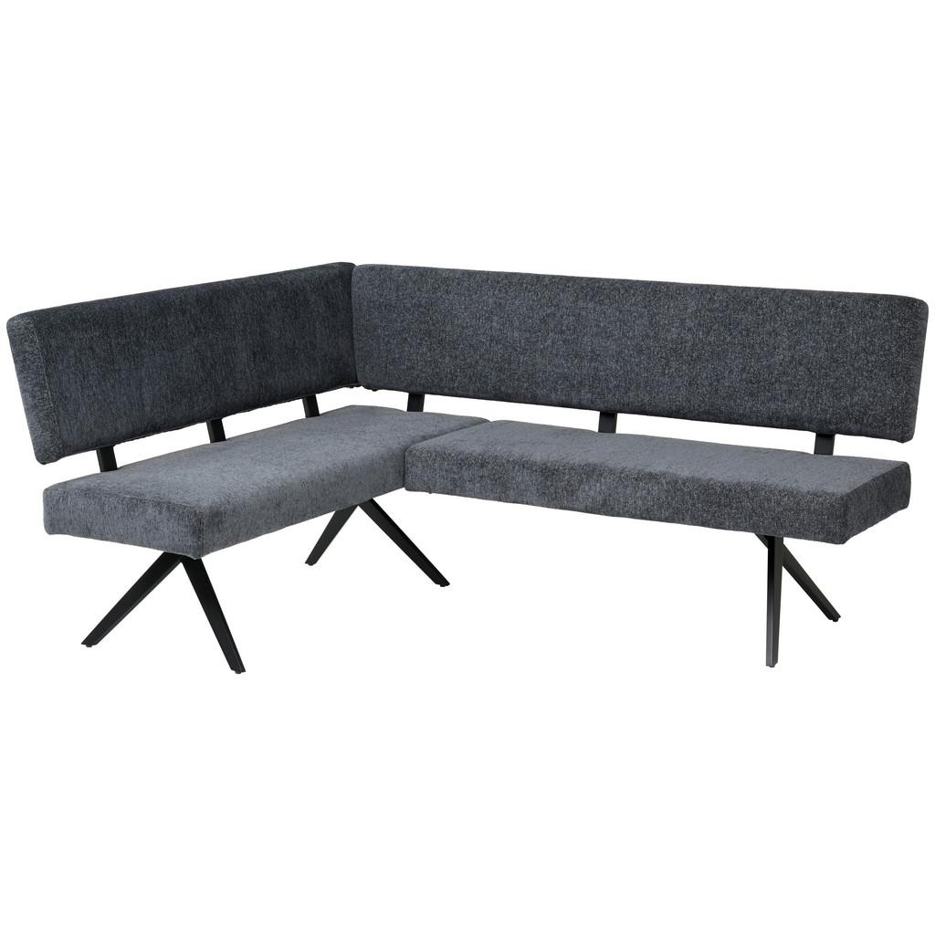 Eckbank Chios Leinenoptik grau, S: 150x190cm