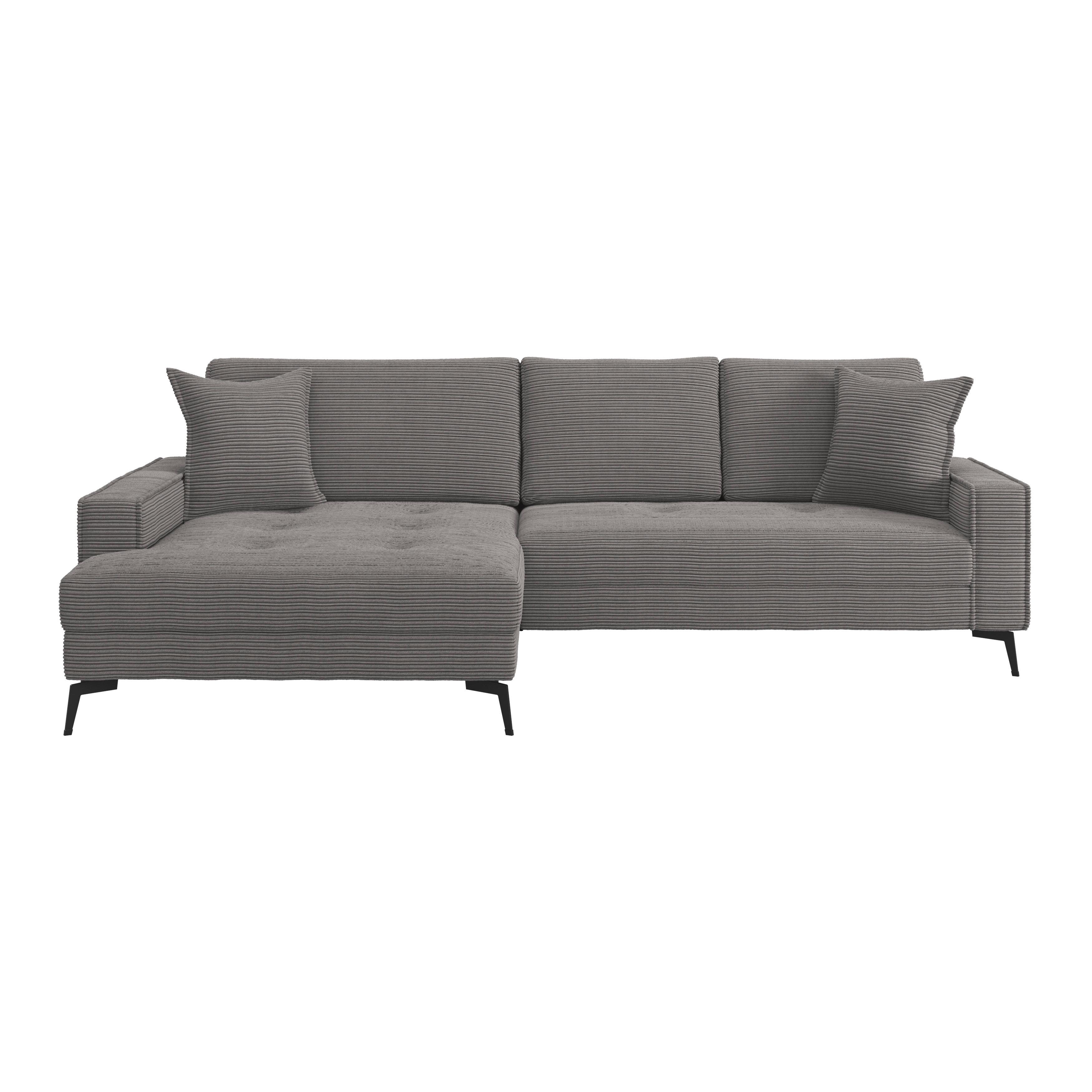 Ecksofa Zero Anthrazit 173x286 cm