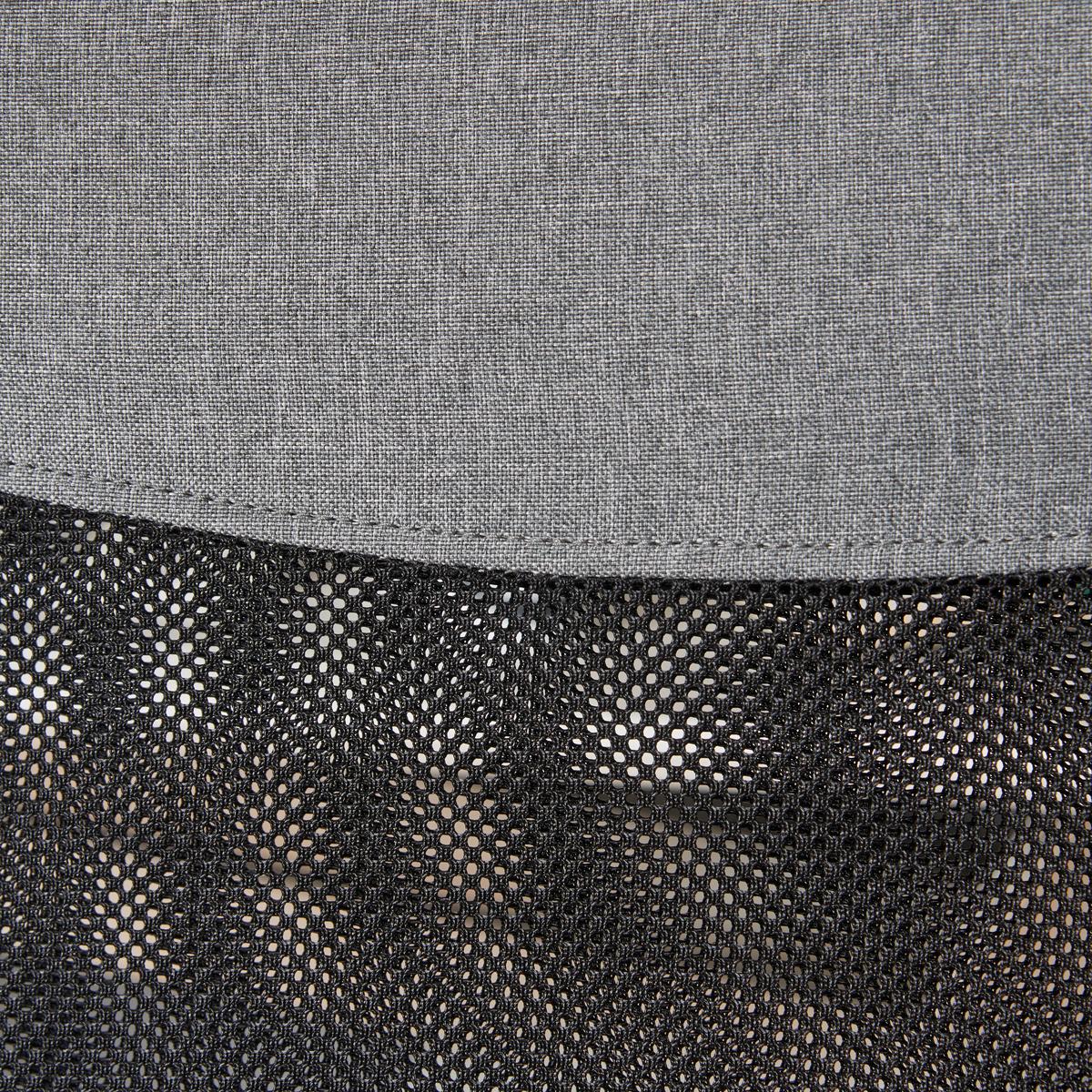 Drehstuhl Yan mit Armstützen Grau/Schwarz - Chromfarben/Schwarz, Design, Kunststoff/Textil (59,5/109,5-117/60cm) - Livetastic