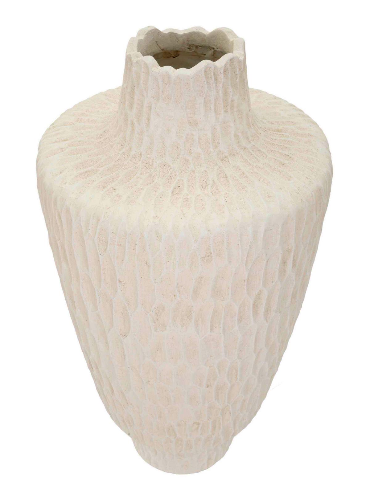 Vase Shade Pot Creme B: 29,5 cm - Creme, Basics, Metall (29,5/57/29,5cm)