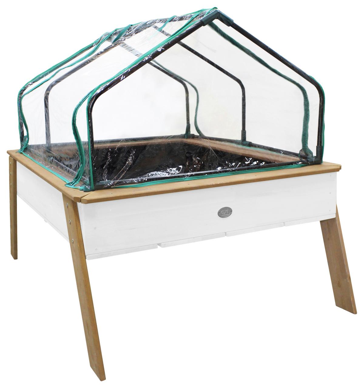 Hochbeet A031.034.01 - Braun/Weiß, KONVENTIONELL, Holz (93,5/99,8/110cm) - Ambia Garden