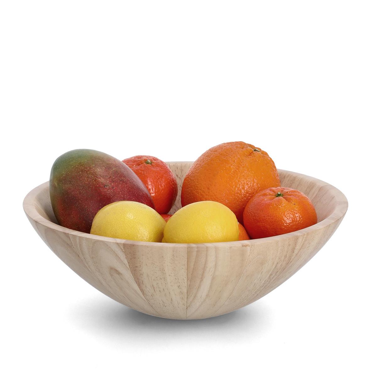 Dekoschale Naturfarben B: 30 Cm - Naturfarben, Basics, Holz (30/11/30cm) - Zeller Present