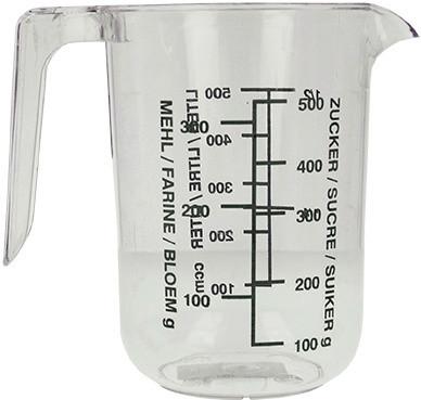 Mérőpohár 0,5 Liter - műanyag (9.4/12.9/14cm)