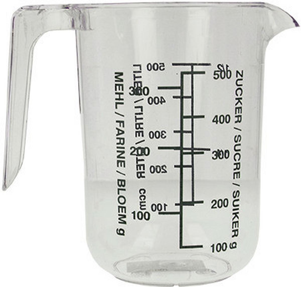 Mérőpohár 0,5 Liter - műanyag (9.4/12.9/14cm)