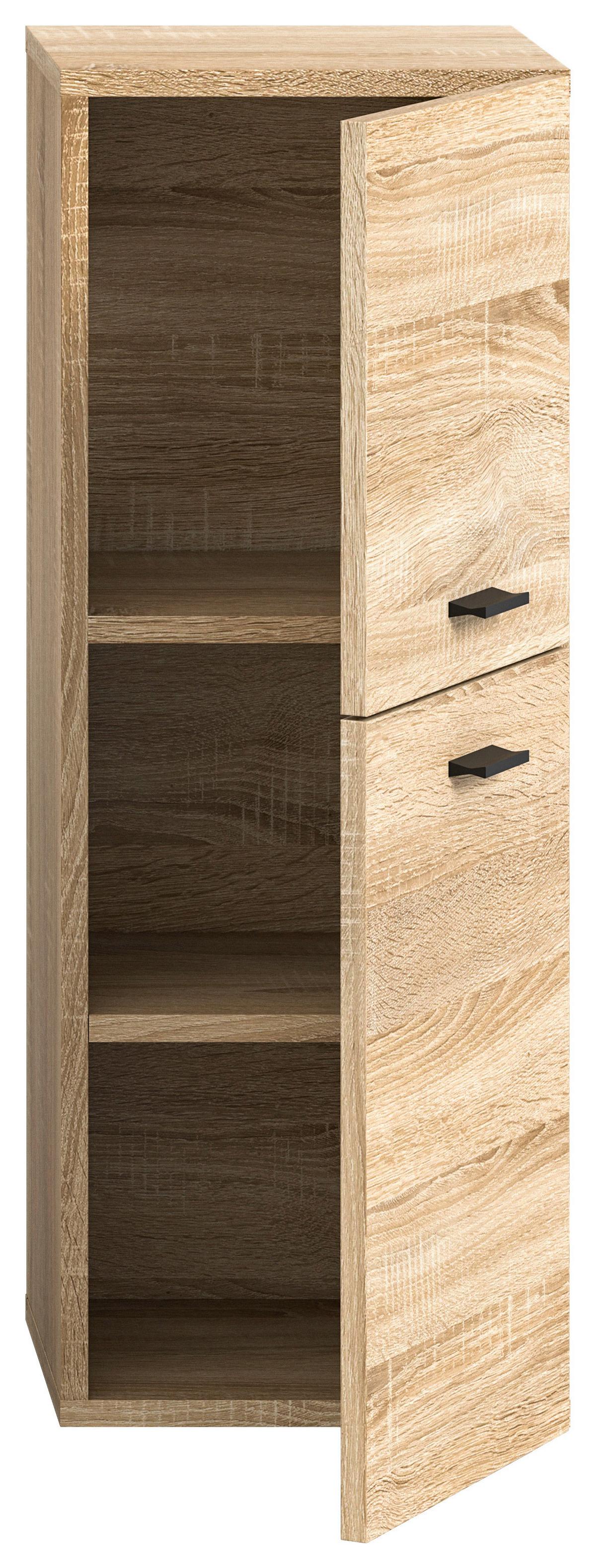 Midischrank Boston Sonoma Eiche Dekor B: 30 Cm - Sonoma Eiche, MODERN, Holzwerkstoff (30/80/29cm) - MID.YOU