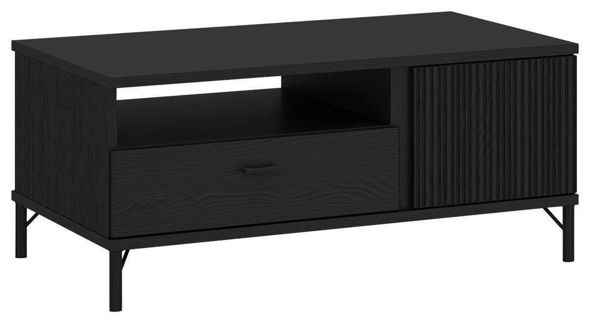 KONFERENČNÍ STOLEK LUSAKA - černá, Trend, kov/kompozitní dřevo (102/46/65cm)