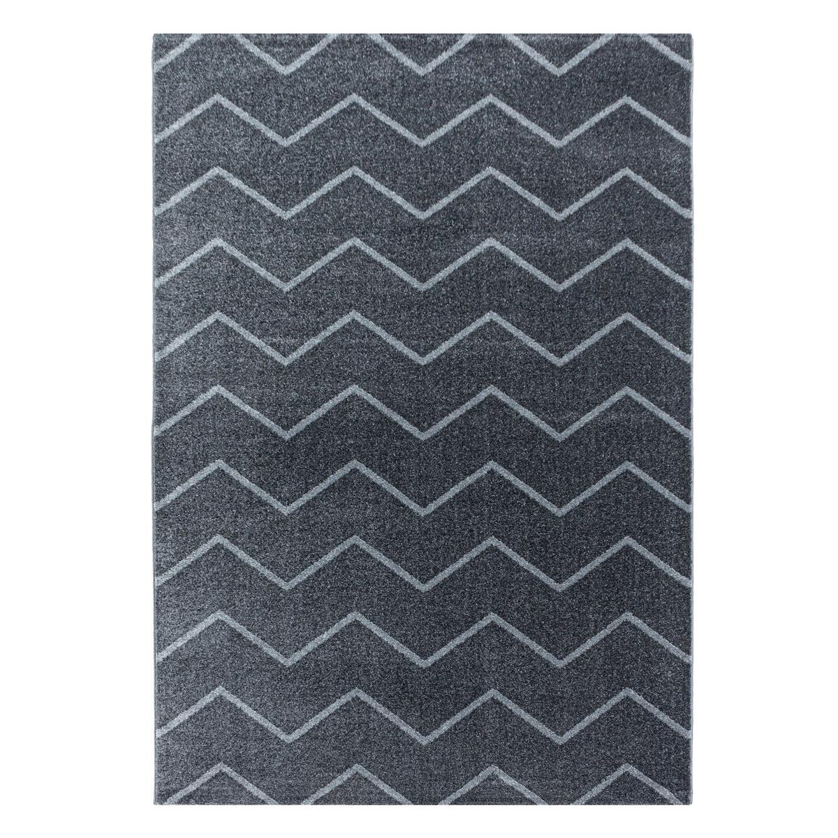 Hochflor Teppich Grau Rio 140x200 cm - Grau, Basics, Textil (140/200cm)
