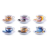 Tassenset Magic Eyes Multicolor B: 32 Cm - Multicolor, Basics, Keramik (32/13/9cm) - Zeller Present