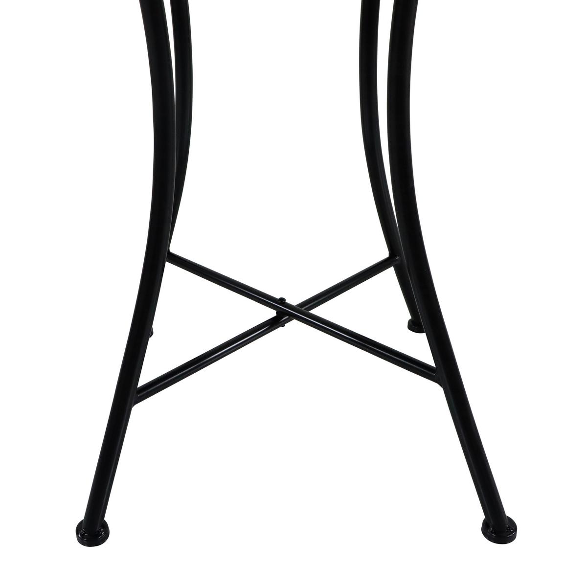 Gartenset Camilla Dunkelgrün - Dunkelgrün/Schwarz, Basics, Keramik/Metall (60/60/75cm) - Ambia Garden
