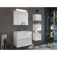 BADEZIMMER Limes, Weiß HG B: 70 cm - Weiß Hochglanz/Weiß, Basics, Keramik/Holzwerkstoff (70cm) - MID.YOU