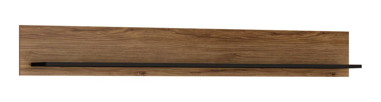 Wandpaneel Brolo Catania Eiche/perlschwarz B: - Eichefarben/Schwarz, MODERN, Holzwerkstoff (167/22/20,7cm)
