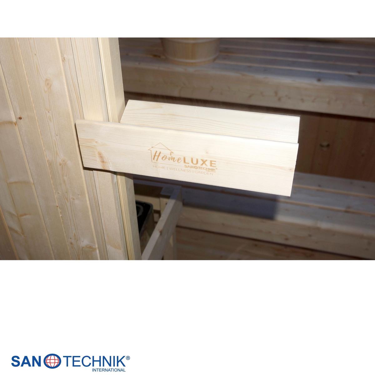 INFRAROTKABINE Lahti Holzfarben B: 181,5 cm - Fichtefarben, KONVENTIONELL, Holz (198/181,5/202,2cm) - Sanotechnik