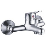 Badewannenarmatur Sanohit 9935-2 - Chromfarben, KONVENTIONELL, Metall (18/10,5/13cm)