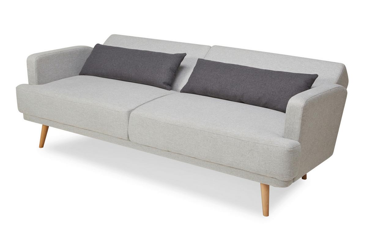 3-sitzer-sofa Hellgrau B: 214 Cm - Dunkelgrau/Hellgrau, MODERN, Textil (214/83/86cm) - Livetastic