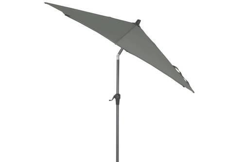 Sonnenschirm Bl: 250x250 cm Anthrazit/Olivgrün - Anthrazit/Olivgrün, KONVENTIONELL, Textil/Metall (250/250cm) - Siena Garden