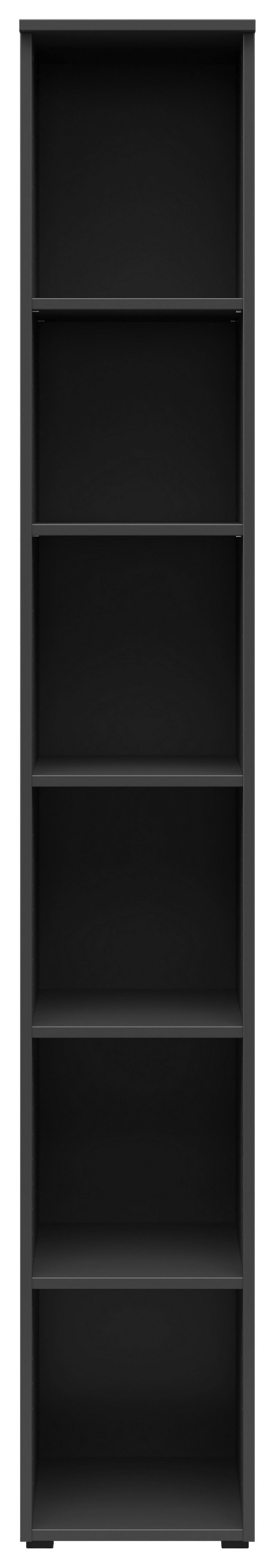 Regál MULTISTAURAUM š: 30 cm - grafitová/antracitová, Modern, kompozitné drevo/plast (30/195/40cm)